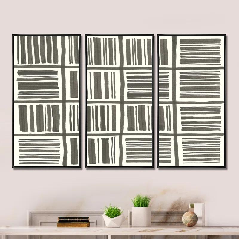 Design Art " Minimalist Graphics I " 3 - Pieces