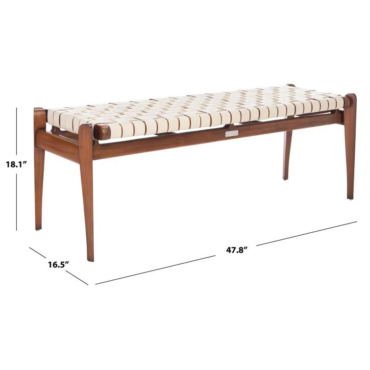 Kenan Genuine Leather Bench