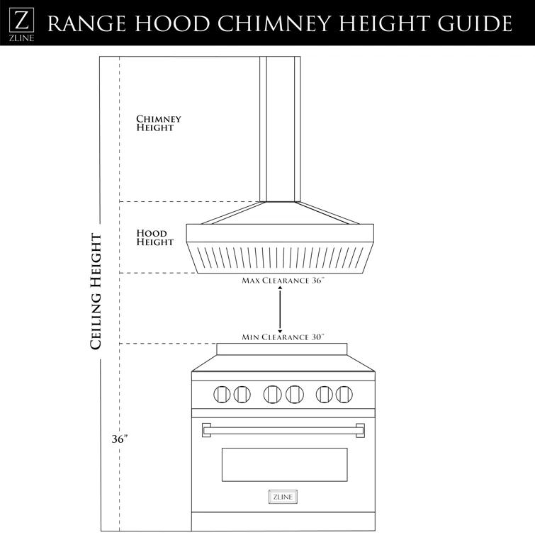 ZLINE ZLINE 36 in. Convertible Vent Convertible Vent Wall Mount Range Hood in Stainless Steel & Glass (KN-36) KN-36