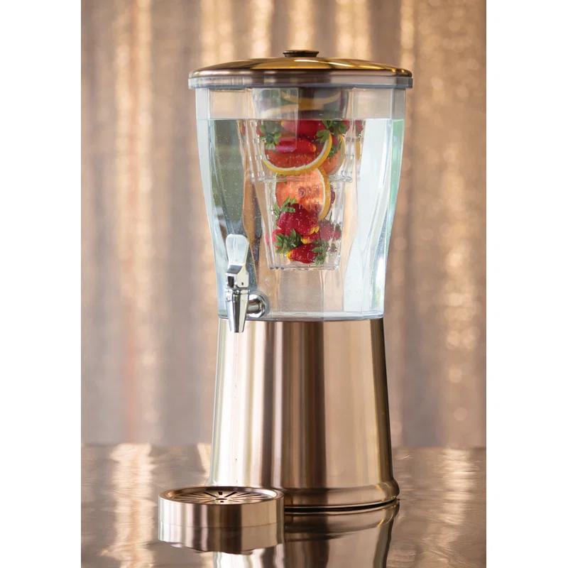 Service Ideas Service Ideas 3 Gallon Beverage Dispenser with Infuser Tube and Stainless Steel Spigot