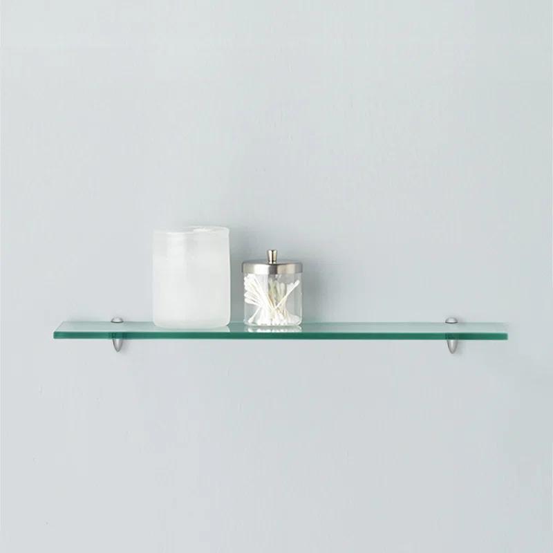 Latitude Run® Glass Accent Shelf with Adjustable Shelves