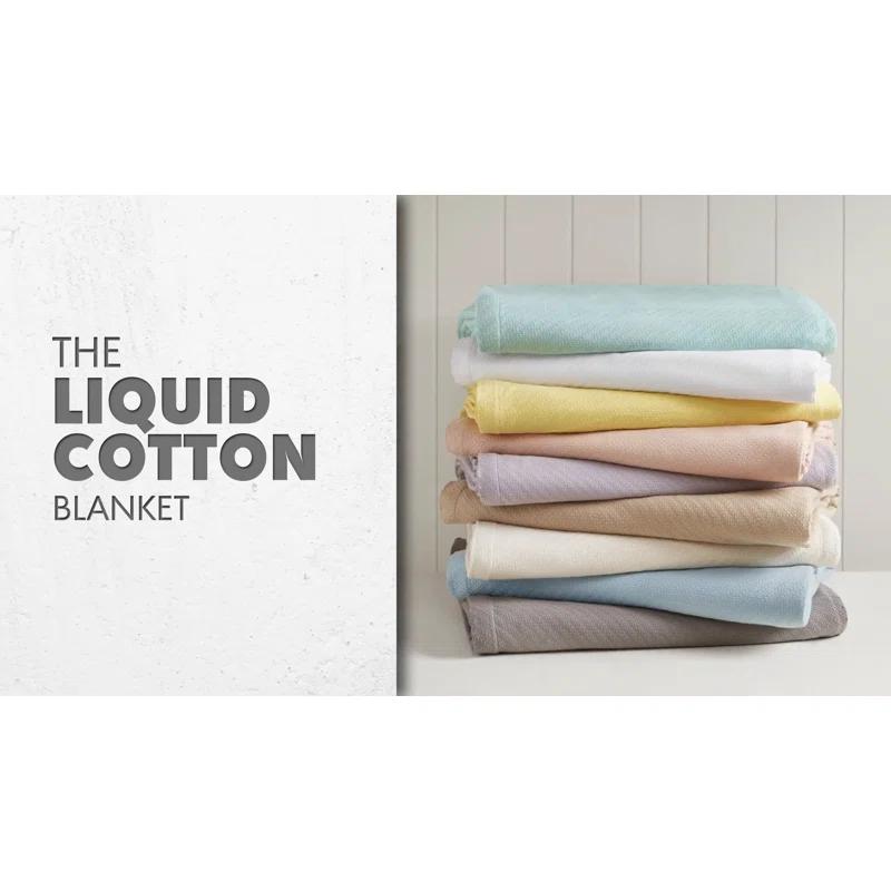 Madison Park Liquid Cotton Breathable Woven Blanket