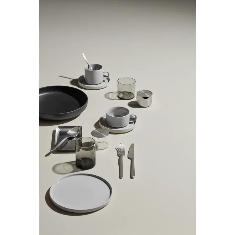 PILAR Stoneware Coffee Mug & Saucer