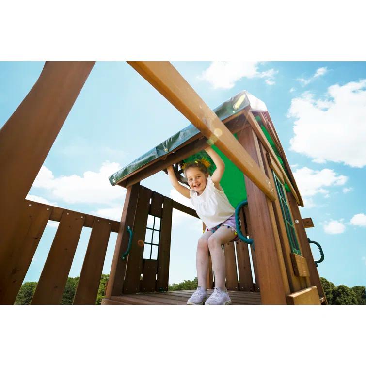 Swing-n-Slide Castlebrook Wooden Play Swing Set