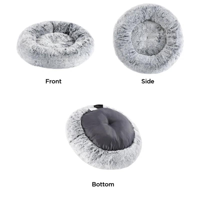 Best Friends By Sheri Best Friends by Sheri SnuggleSoft Faux Fur Memory Foam Calming Donut Bed