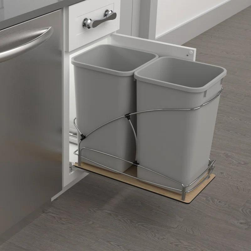 Rev-A-Shelf Rev-A-Shelf Double 27 qt. Pullout Trash Containers