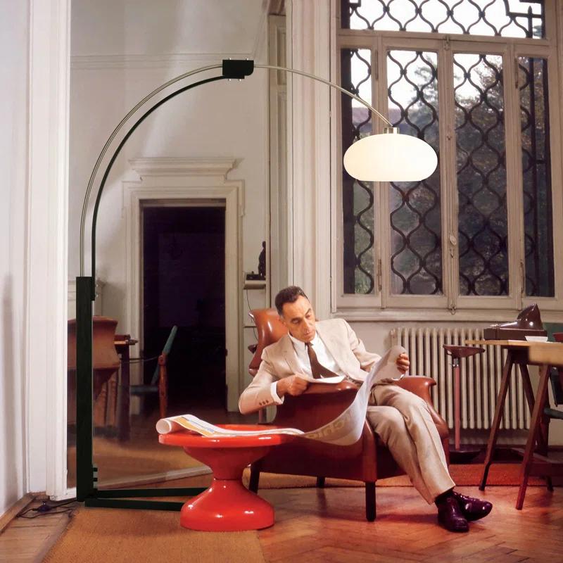 Morelli Arc Floor Lamp - 84", Dimmer Switch, V-base