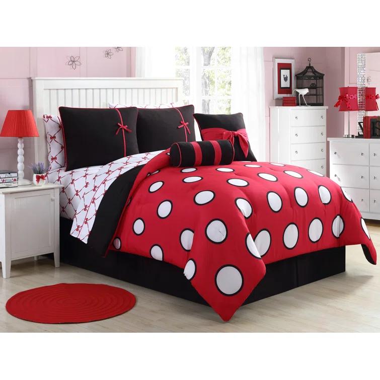 VCNY Sophie Polka Dot Bed-in-a-Bag Comforter Set