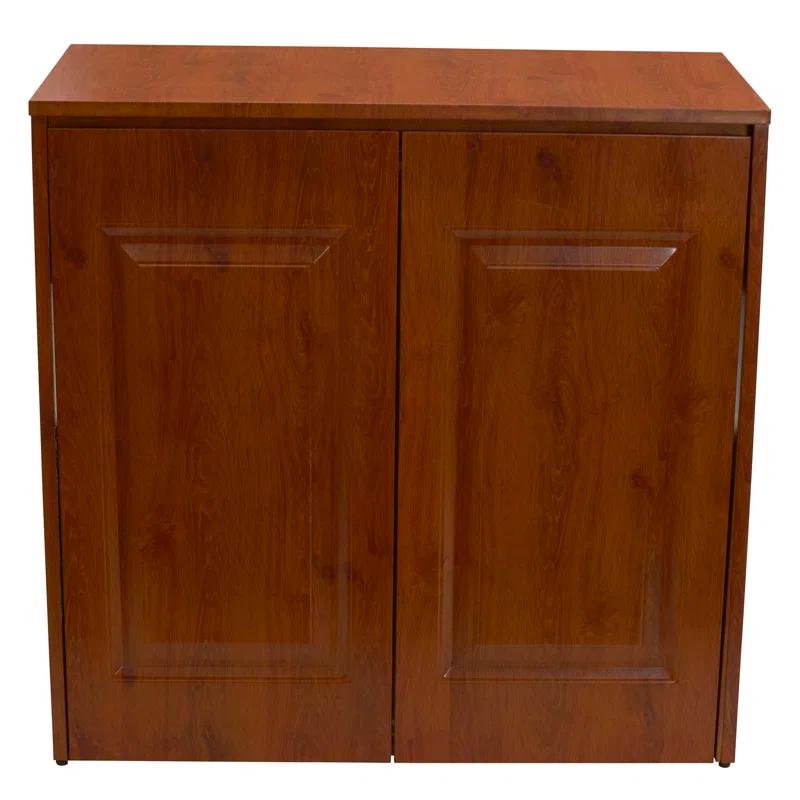 Three Posts™ Metal Cabinet Laundry Hamper with Handles