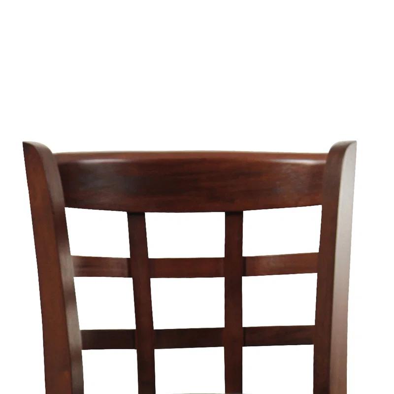 Benjara Swivel Solid Wood Counter Stool