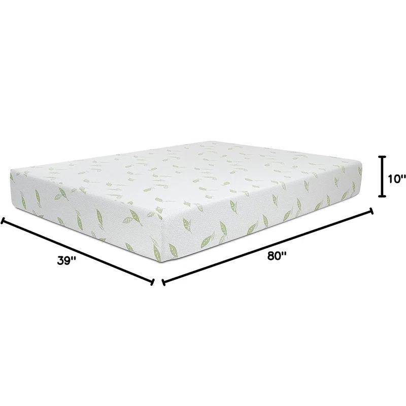 Nap Queen Anula, Green Tea Infused Medium Firm Memory Foam Mattress