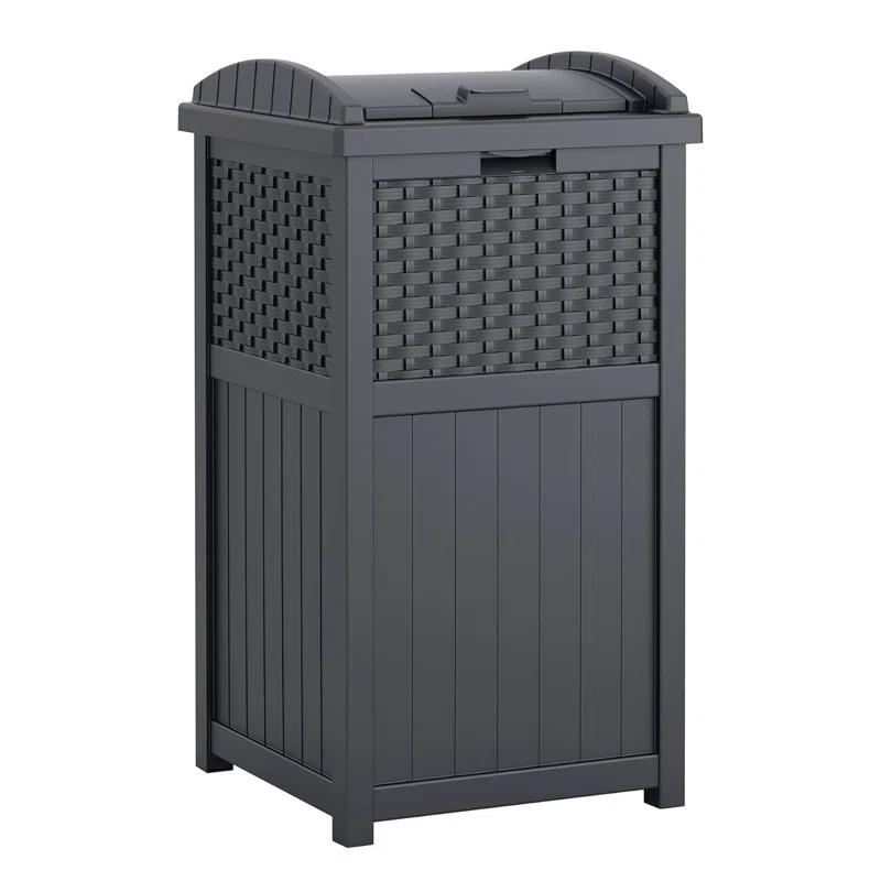 Ameriwood Resin Manual Lift Kitchen Trash Can - 33 Gallons