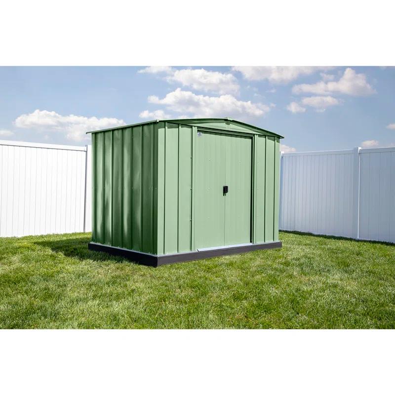 Arrow 8 ft. W x 6 ft. D Galvanized Steel Storage Shed