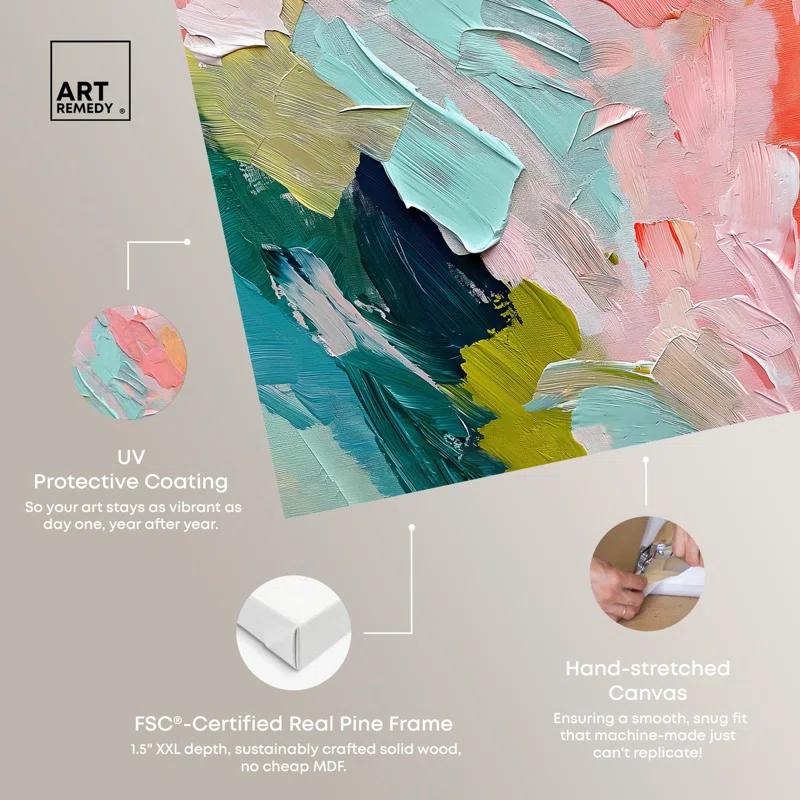 Art Remedy Pastel Layers Canvas Pastel Wall Art by Art Remedy