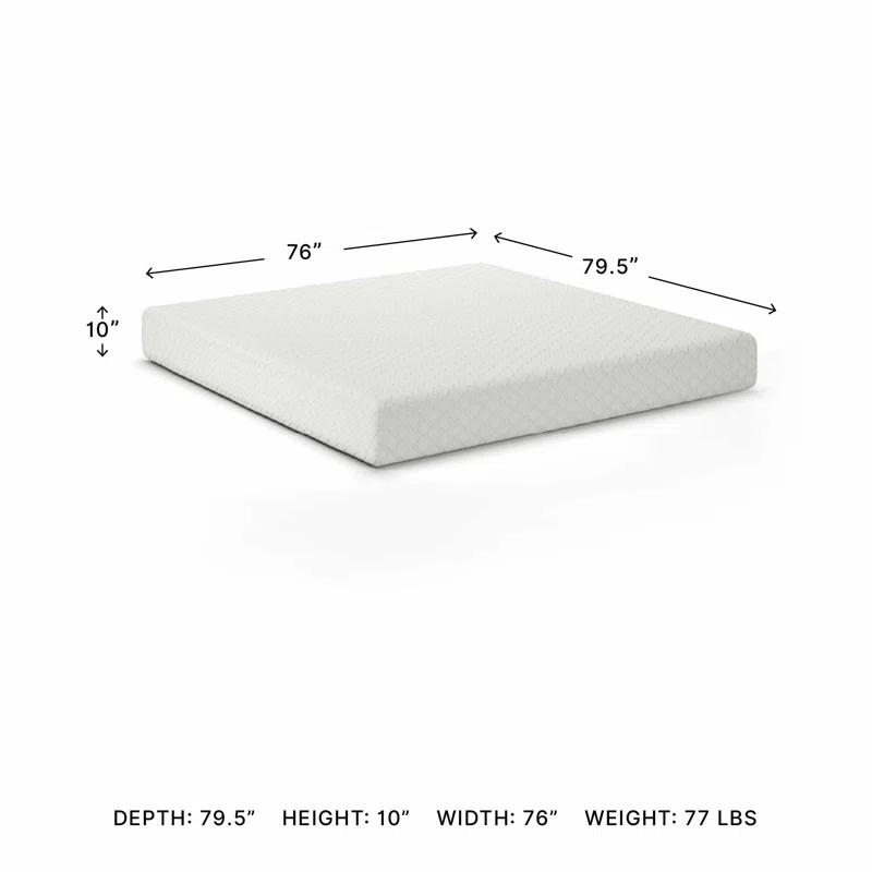 Chime 10" Firm Memory Foam Mattress