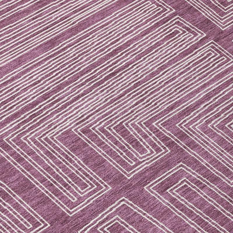 Machine Washable Indoor/Outdoor Chayden ACN1045 Eggplant Rug