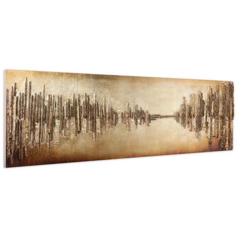 Foundry Select "Passages" Handed Painted Rugged Wooden Wall Art