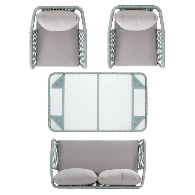 Highland Dunes Orme 4 - Person Patio Conversation Sets with Cushions