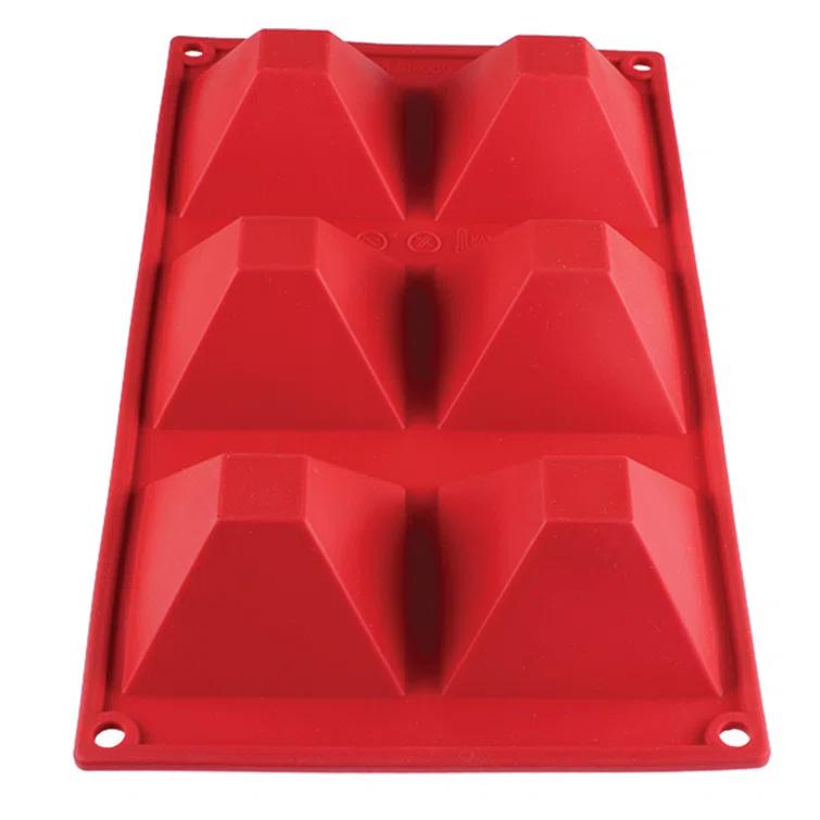 Thunder Group Inc. Thunder Group Inc. 6 Cup Non-Stick Silicone Mold with Lid