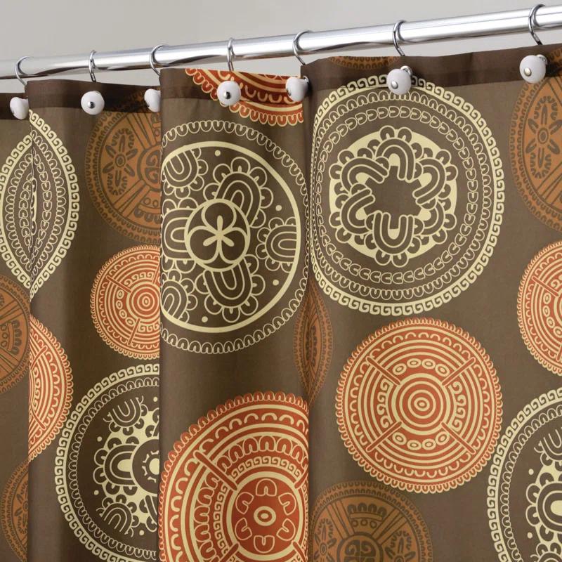 iDesign Bazaar Geometric Shower Curtain