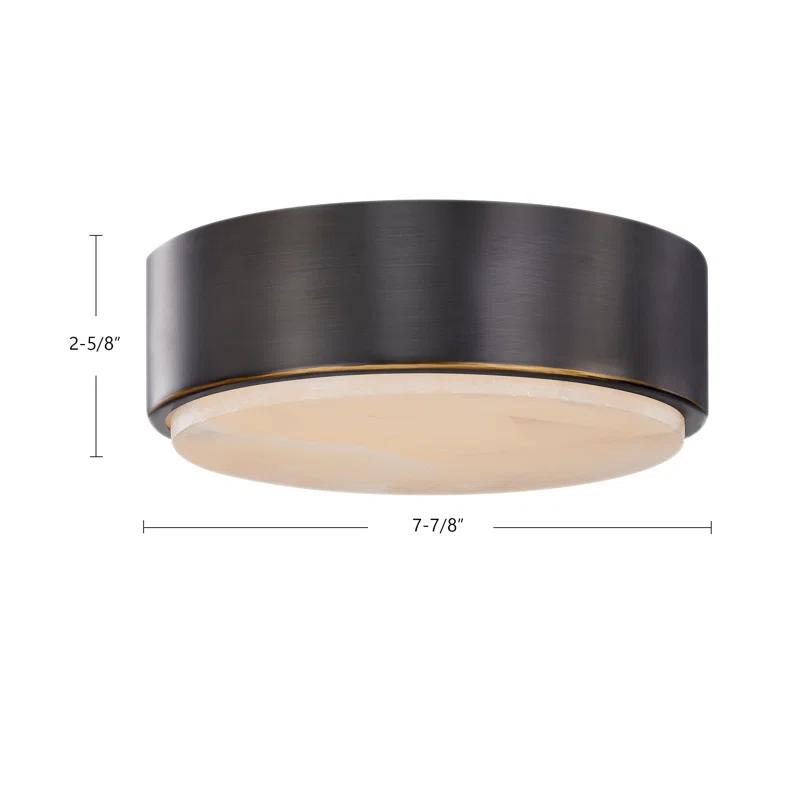 Alora Lighting Blanco Glass LED Flush Mount