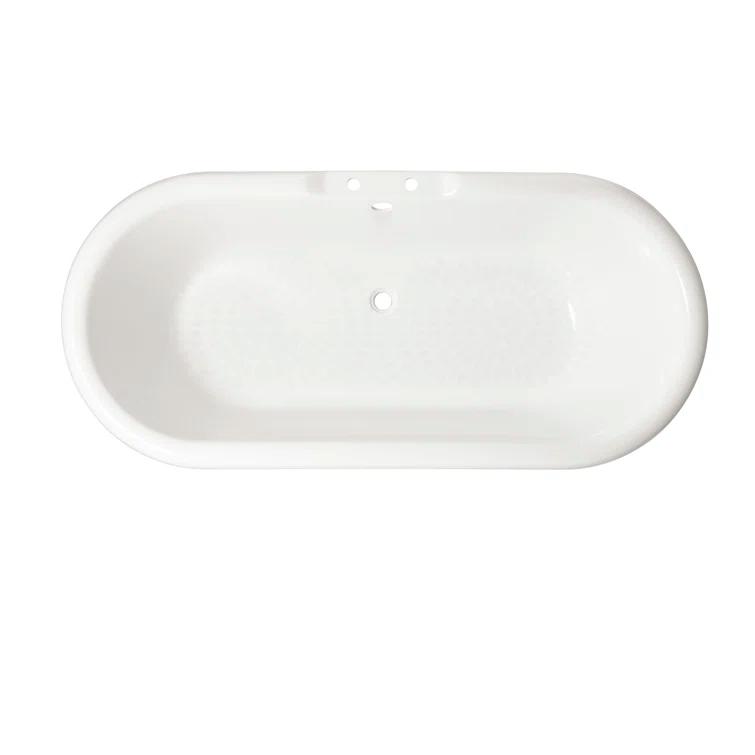 Kristin 68'' Soaking Cast Iron Bathtub