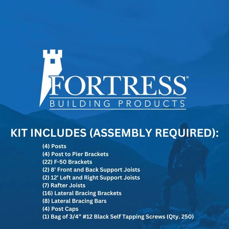 Fortress Building Products Fortress Evolution Modern Heavy Duty Steel Pergola Kit