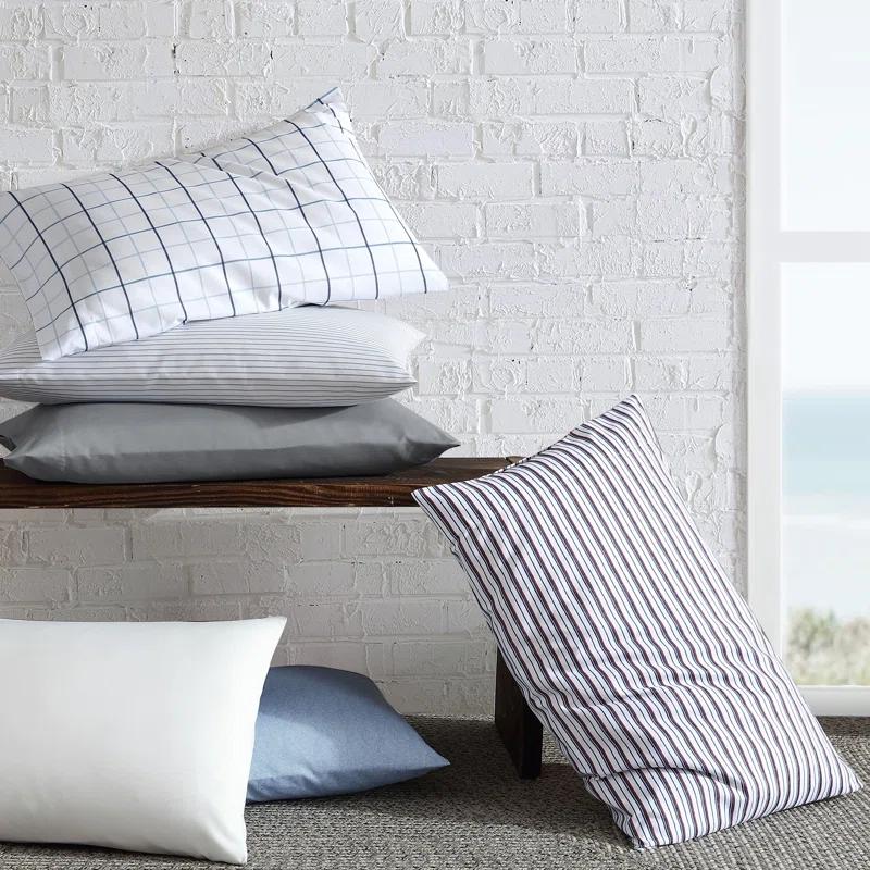 Nautica Microfiber Stripe Nautica Fitted Sheet and Standard Pillowcase Sets