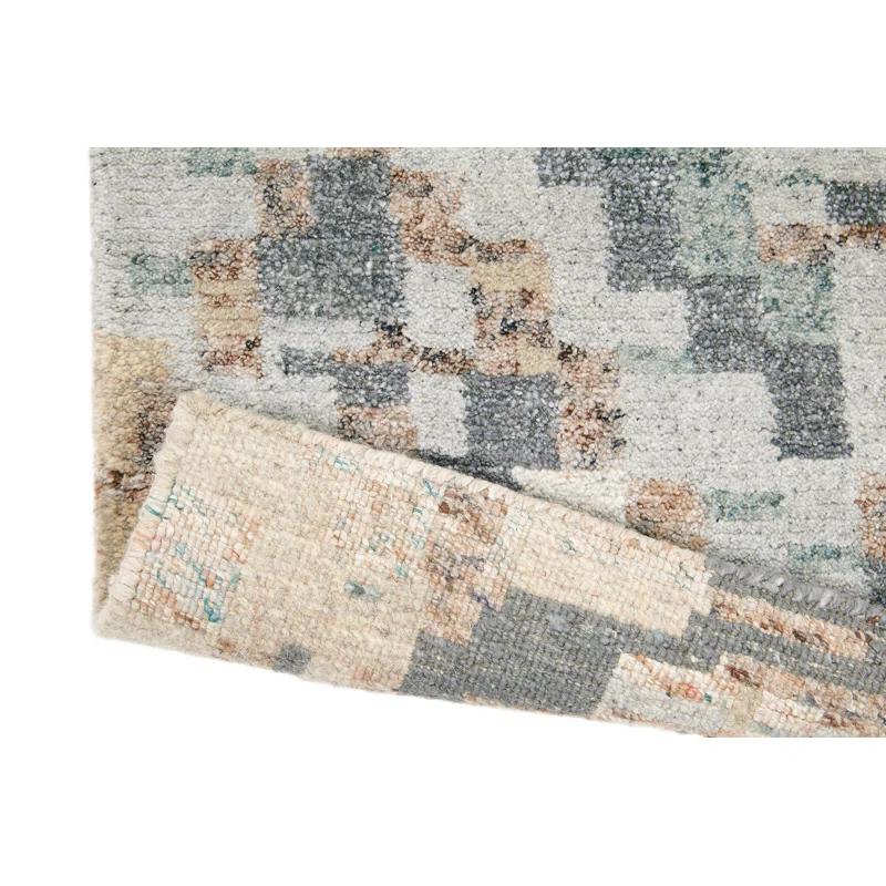 Brink & Campman Yeti Hand-Knotted Beige/Blue/Gray Area Rug