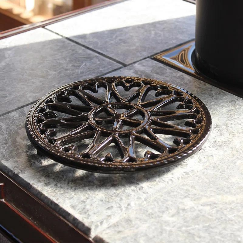 Highland Dunes Metal Round 1 Piece Trivet