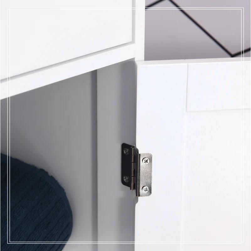 NRANTUM kleankin Slim Bathroom Storage Cabinet, Tall Bathroom Cabinet