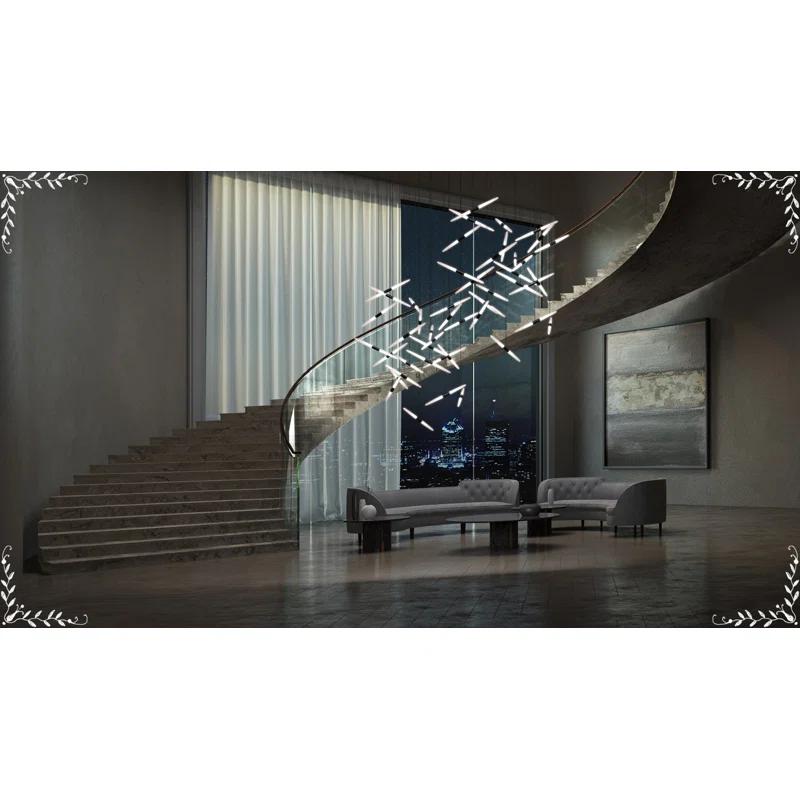 Ballet 13 - Light Dimmable LED Geometric Chandelier