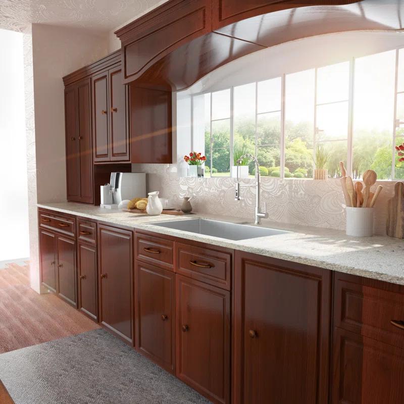 Lordear 28" L x 19" W Undermount Double Bowl 50/50 Kitchen Sink Double Basin 16 Gauge Stainless Steel Sink L28UKS255