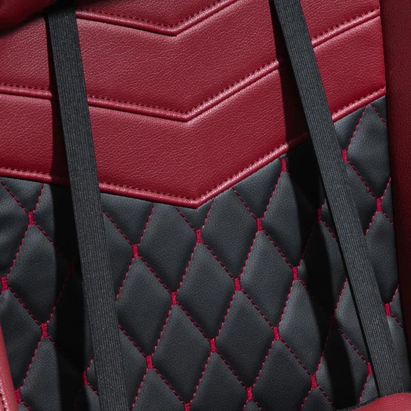 BEST CHOICE APPLIANCES LLC Racing Gaming Chair Diamond PU Leather Office Gamer Chair High Back Swivel Recliner With Footrest