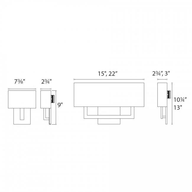 Brushed Nickel Outdoor Dimmable LED Wall Sconce