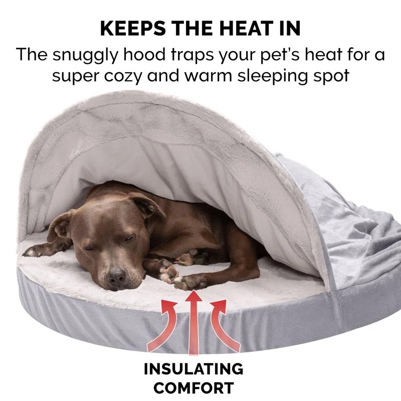 Wave Fur & Velvet Snuggery Memory Top Foam Dog Bed