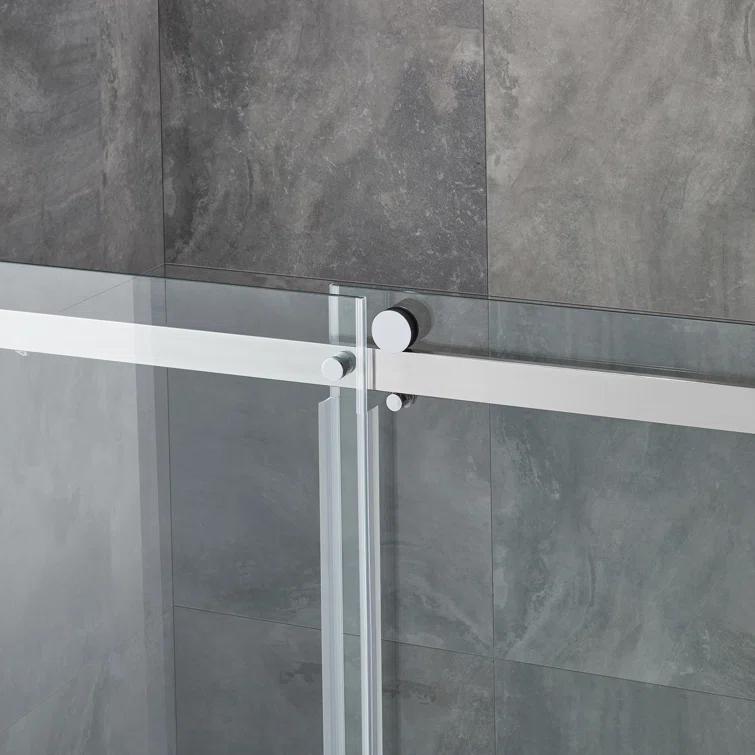 Ove Decors OVE Decors Bel Soft-Close Chrome 58-In To 60-In X 78-In Frameless Sliding Soft Close Shower Door 15SGP-BELS60-CHRWM