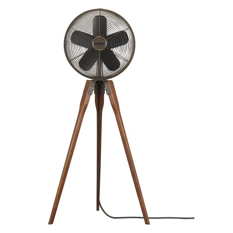 Wood Tripod Floor Fan