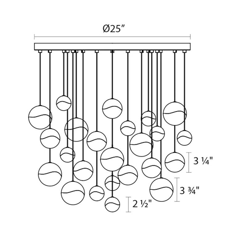 SONNEMAN Grapes 24 - Light LED Cluster Pendant