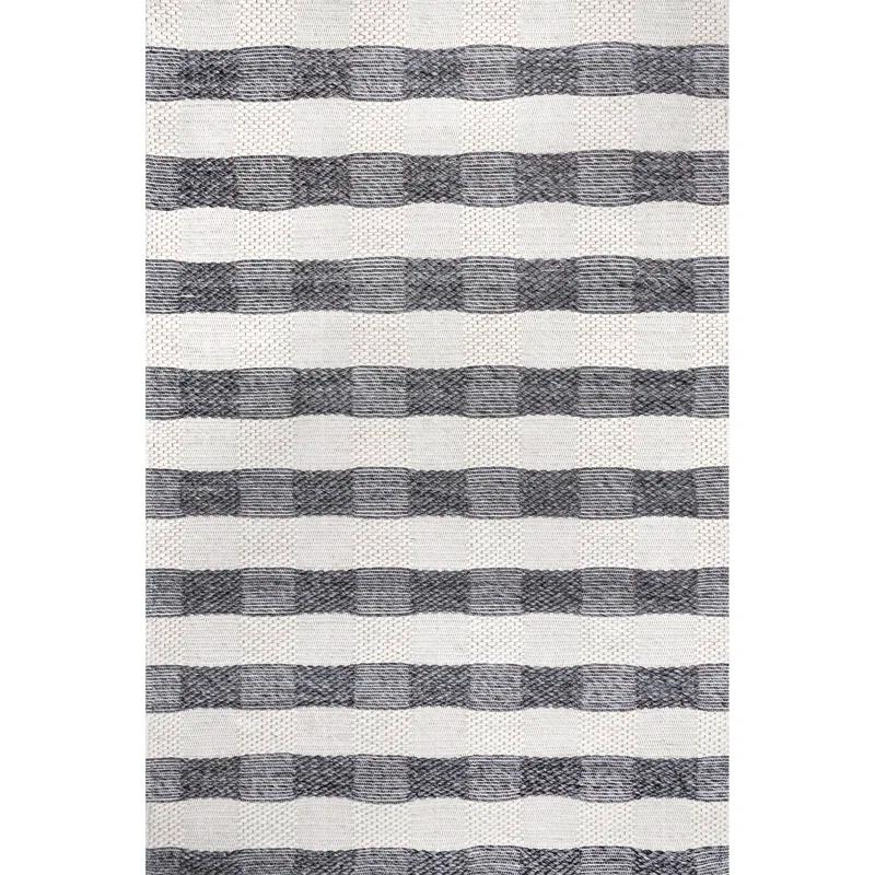Sophie Striped Wool Gray Area Rug