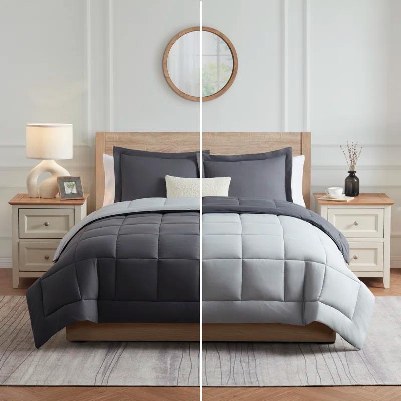 Nestl Nestl All Season Solid Lightweight Down Alternative Reversible Comforter