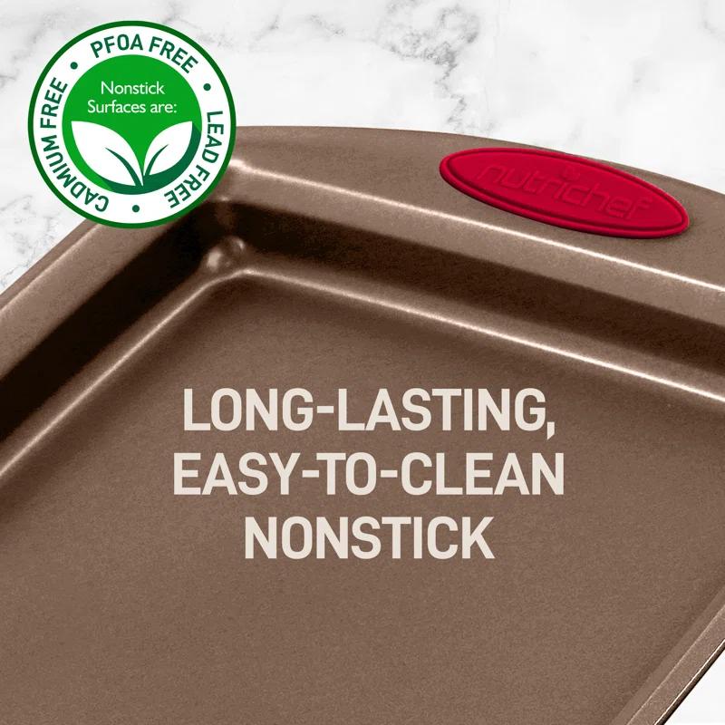 NutriChef NutriChef 6-Piece Deluxe Steel Nonstick Bakeware Set