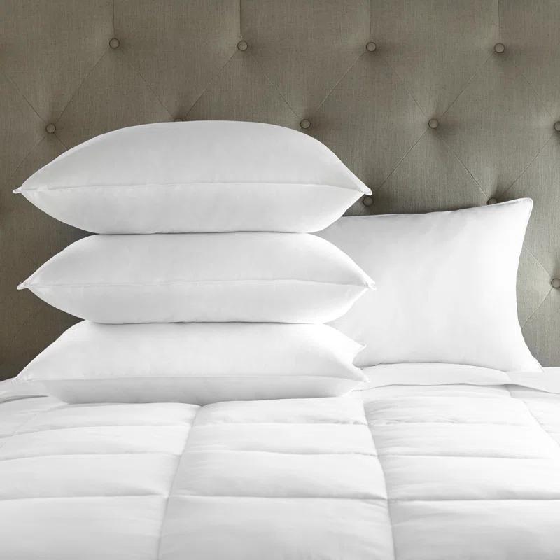 Downlite Medium Polyfill Pillows 4 Pack (Set of 4)