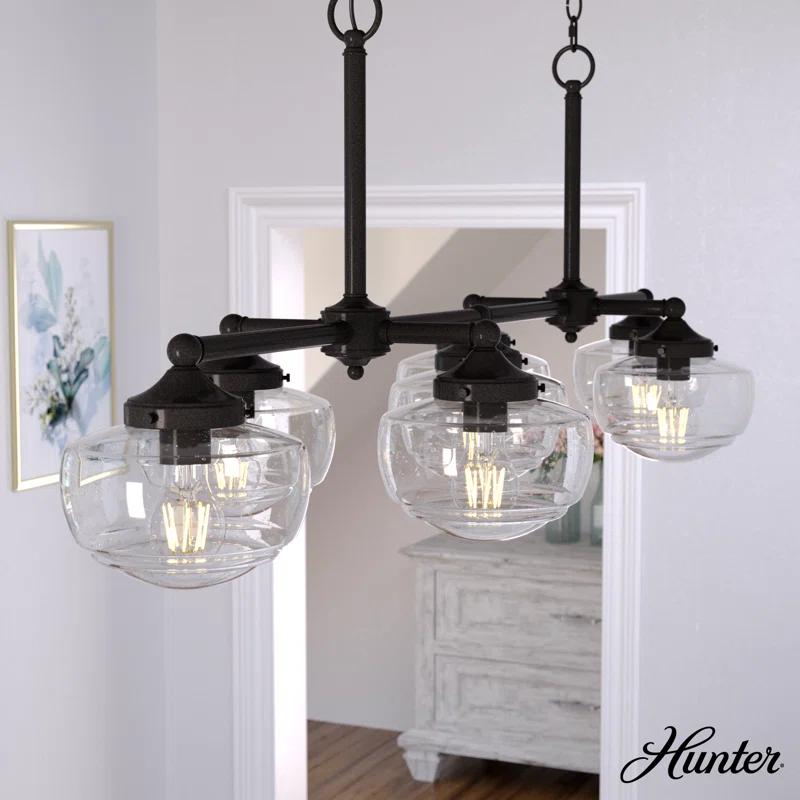Saddle Creek 7 - Light Kitchen Island Linear Pendant