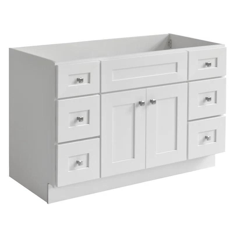 Design House Brookings 48 Inch Bathroom Vanity, Ready to Assemble, Solid Wood, Sherwin Williams – Design House, 599001-