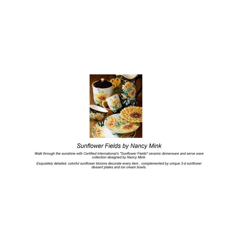 Certified International Certified International Sunflower Fields Set/4 Dinner Plate (Set of 4)