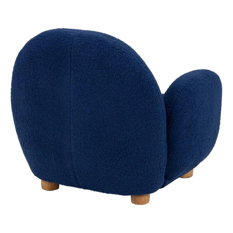 Sprogs Kids Comfy Plush Reading Chair With Arms - Sturdy Cushioned Accent Chair For Toddlers, Childrens Bedroom, Lounge, Preschool, Daycare - Teddy Bear Fabric