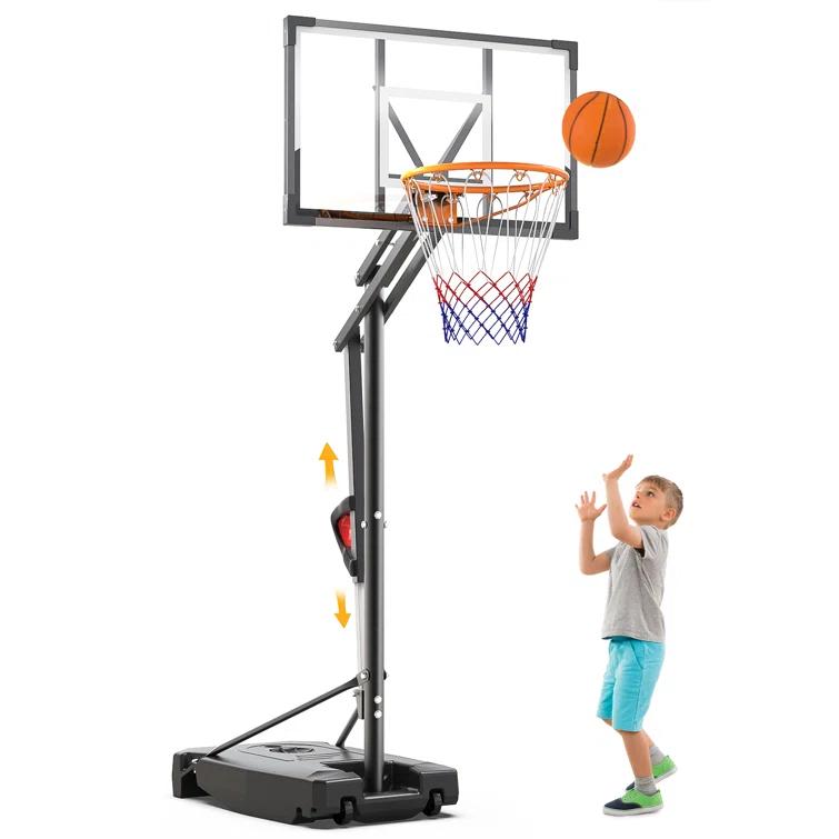 Dayago Adjustable Heights  33" W Portable Basketball Hoop