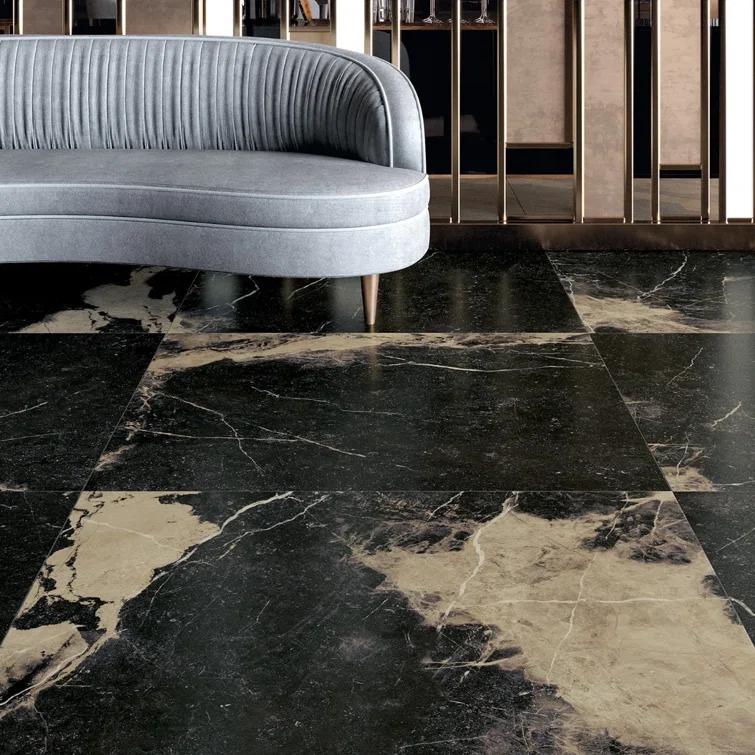Signature 47.24 In. X 47.24 In. Marble Look Satin Porcelain Floor And Wall Tile (30.98 Sq. Ft. / Case)