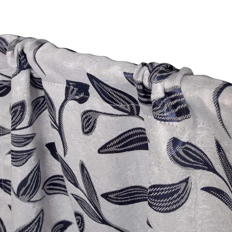 Modern Bohemian Leaves Polyester Machine Washable Room Darkening Blackout Curtains by Superior (Set of 2)